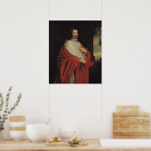 Portrait von Jules Mazarin Poster (Küche)