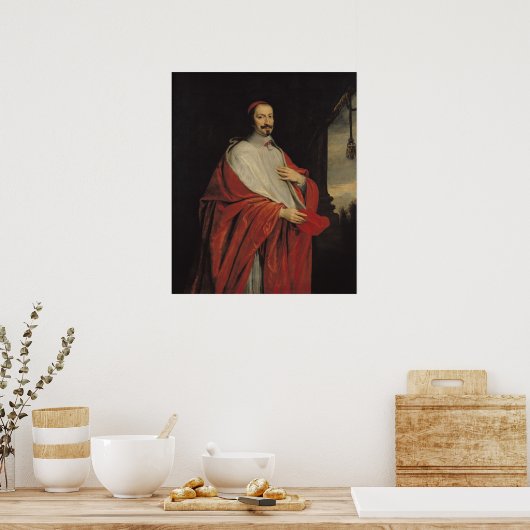 Portrait von Jules Mazarin Poster (Küche)