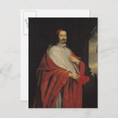 Portrait von Jules Mazarin Postkarte (Vorne/Hinten)