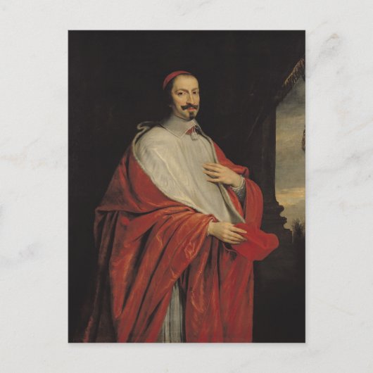 Portrait von Jules Mazarin Postkarte (Vorderseite)