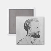 Portrait von Jules Verne d Magnet (Vorderseite/Rückseite)