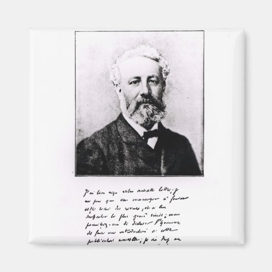 Portrait von Jules Verne Magnet (Vorne)