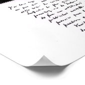 Portrait von Jules Verne Poster (Ecke)