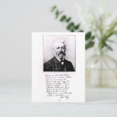 Portrait von Jules Verne Postkarte (Stehend Vorderseite)