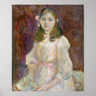 Portrait von Julie Manet Holding a Book, 1889 Poster