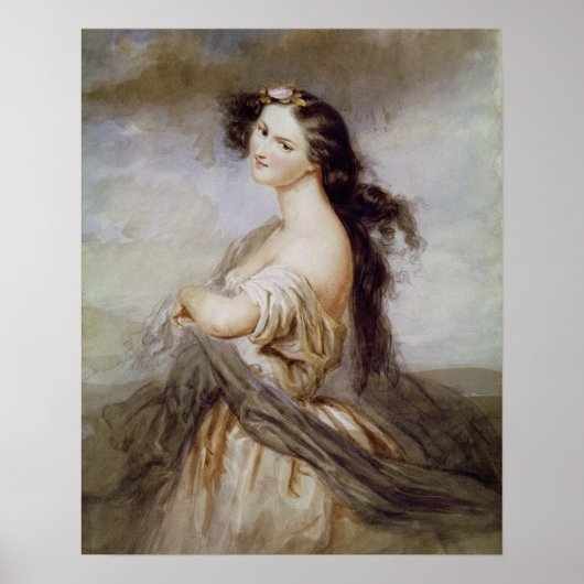 Portrait von Juliette Drouet Poster (Vorne)