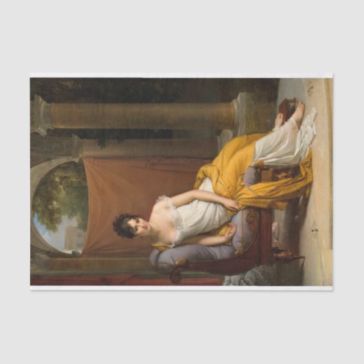 Portrait von Juliette Recamier von Francois Gerard Seidenpapier (Vorderseite)