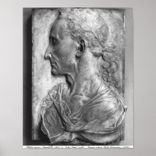 Portrait von Julius Caesar Poster