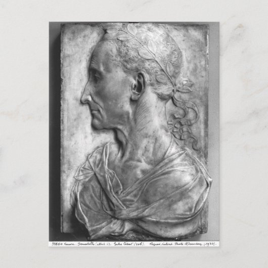 Portrait von Julius Caesar Postkarte (Vorderseite)