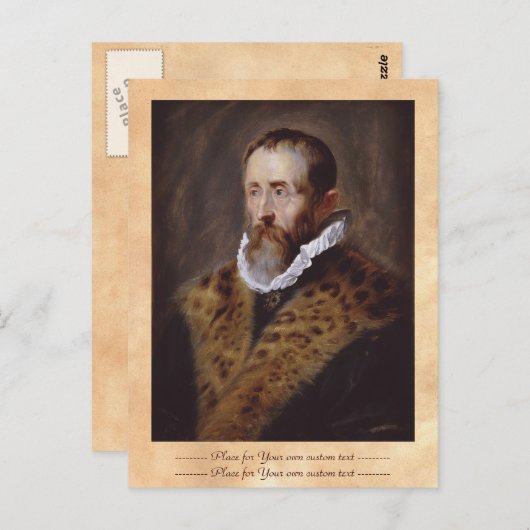 Portrait von Justus Lipsius Paul Peter Rubens Postkarte (Vorne/Hinten)