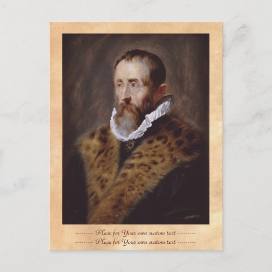 Portrait von Justus Lipsius Paul Peter Rubens Postkarte (Vorderseite)