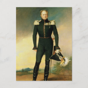 Portrait von Kaiser Alexander I. 1825 Postkarte