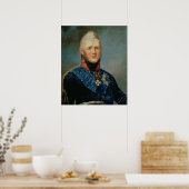 Portrait von Kaiser Alexander I. Poster (Küche)