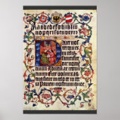 Portrait von Kaiser Maximilian I. und seinem Lehre Poster (Vorne)