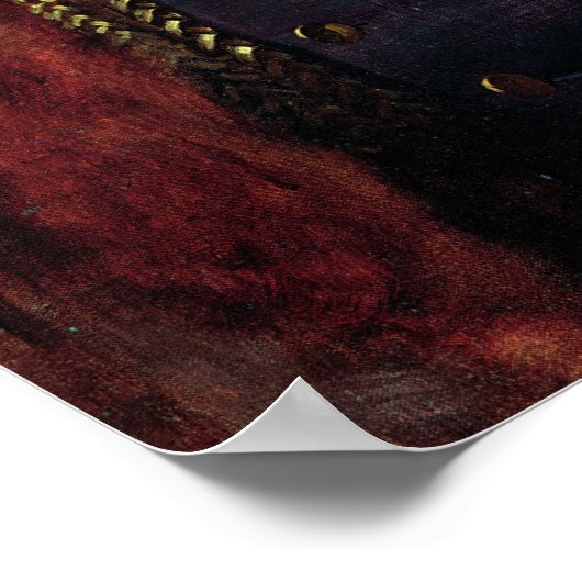 Portrait von Kaiser Wilhelm II Poster (Ecke)