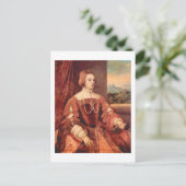 Portrait von Kaiserin Isabella, Tizian Fine Art Postkarte (Stehend Vorderseite)
