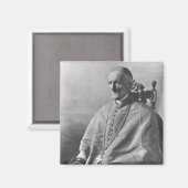 Portrait von Kardinal Manning Magnet (Vorderseite/Rückseite)