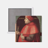 Portrait von Kardinal Thomas Wolsey Magnet (Vorderseite/Rückseite)
