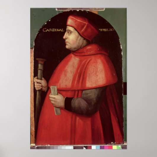 Portrait von Kardinal Thomas Wolsey Poster (Vorne)