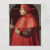Portrait von Kardinal Thomas Wolsey Postkarte (Vorderseite)
