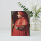 Portrait von Kardinal Thomas Wolsey Postkarte (Stehend Vorderseite)