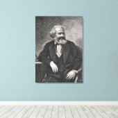 Portrait von Karl Marx 1857 Leinwanddruck (Insitu (Holzboden))