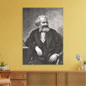Portrait von Karl Marx 1857 Leinwanddruck (Insitu (Wohnzimmer))