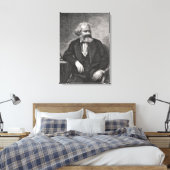 Portrait von Karl Marx 1857 Leinwanddruck (Insitu (Schlafzimmer))