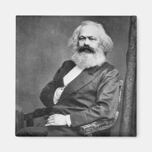 Portrait von Karl Marx (Gründer des Marxismus) Magnet