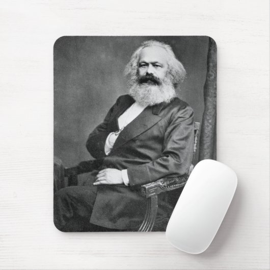 Portrait von Karl Marx (Gründer des Marxismus) Mousepad (Mit Mouse)