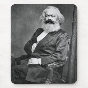 Portrait von Karl Marx (Gründer des Marxismus) Mousepad
