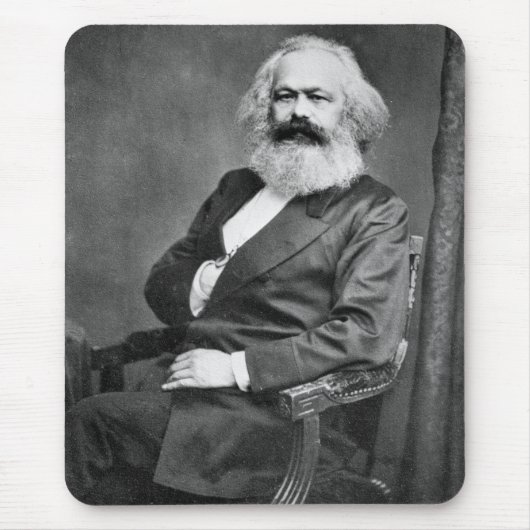 Portrait von Karl Marx (Gründer des Marxismus) Mousepad (Vorne)