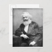 Portrait von Karl Marx Postkarte (Vorne/Hinten)