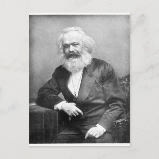 Portrait von Karl Marx Postkarte (Vorderseite)