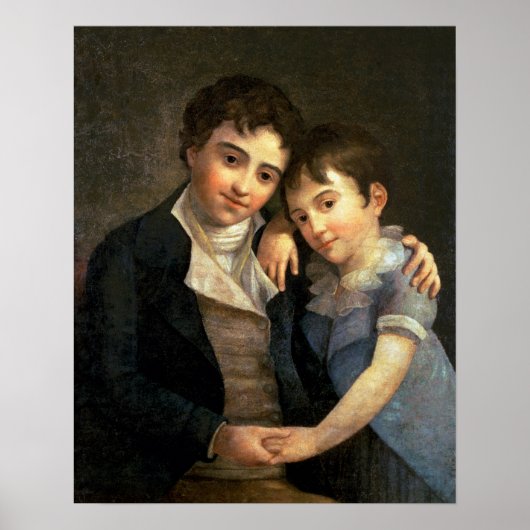Portrait von Karl Thomas und Franz Xaver Poster (Vorne)