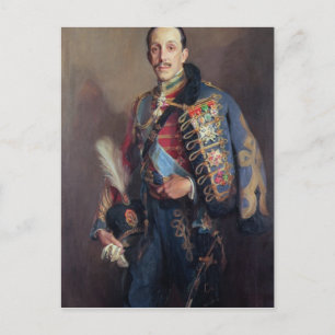 Portrait von König Alfonso XIII von Spanien 1927 Postkarte