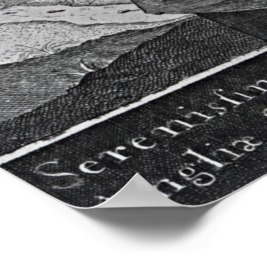 Portrait von König Charles I. Poster (Ecke)