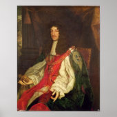 Portrait von König Charles II., c.1660-65 Poster (Vorne)