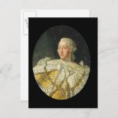 Portrait von König Georg III nach 1760 Postkarte (Vorne/Hinten)