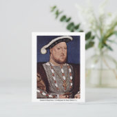 Portrait von König Henry VIII von England Postkarte (Stehend Vorderseite)