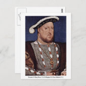 Portrait von König Henry VIII von England Postkarte (Vorne/Hinten)
