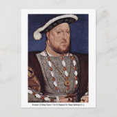 Portrait von König Henry VIII von England Postkarte (Vorderseite)
