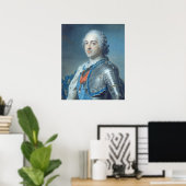 Portrait von König Louis XV 1748 Poster (Heimbüro)