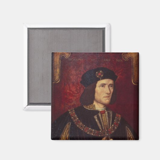 Portrait von König Richard III Magnet (Vorderseite/Rückseite)