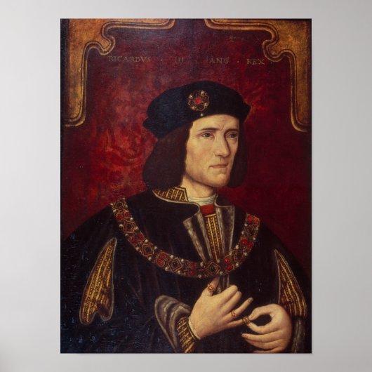 Portrait von König Richard III Poster (Vorne)