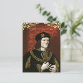 Portrait von König Richard III Postkarte (Stehend Vorderseite)