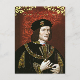 Portrait von König Richard III Postkarte