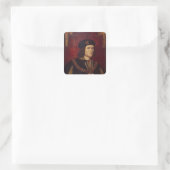 Portrait von König Richard III Quadratischer Aufkleber (Tasche)