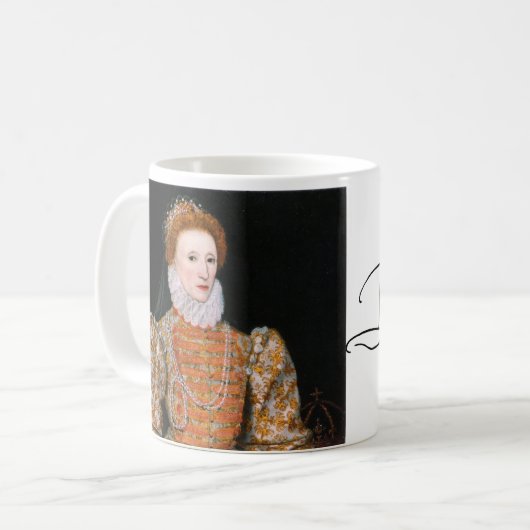 Portrait von Königin Elisabeth I. von England Kaffeetasse (Vorderseite Links)