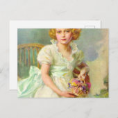 Portrait von Königin Elisabeth von 1933 Postkarte (Vorne/Hinten)